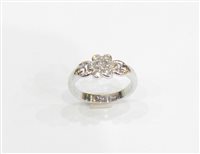 Anello Stocco Gioielli Donna in Oro bianco Diamante 0.45 Ct FIR1-13 - FIR1-13